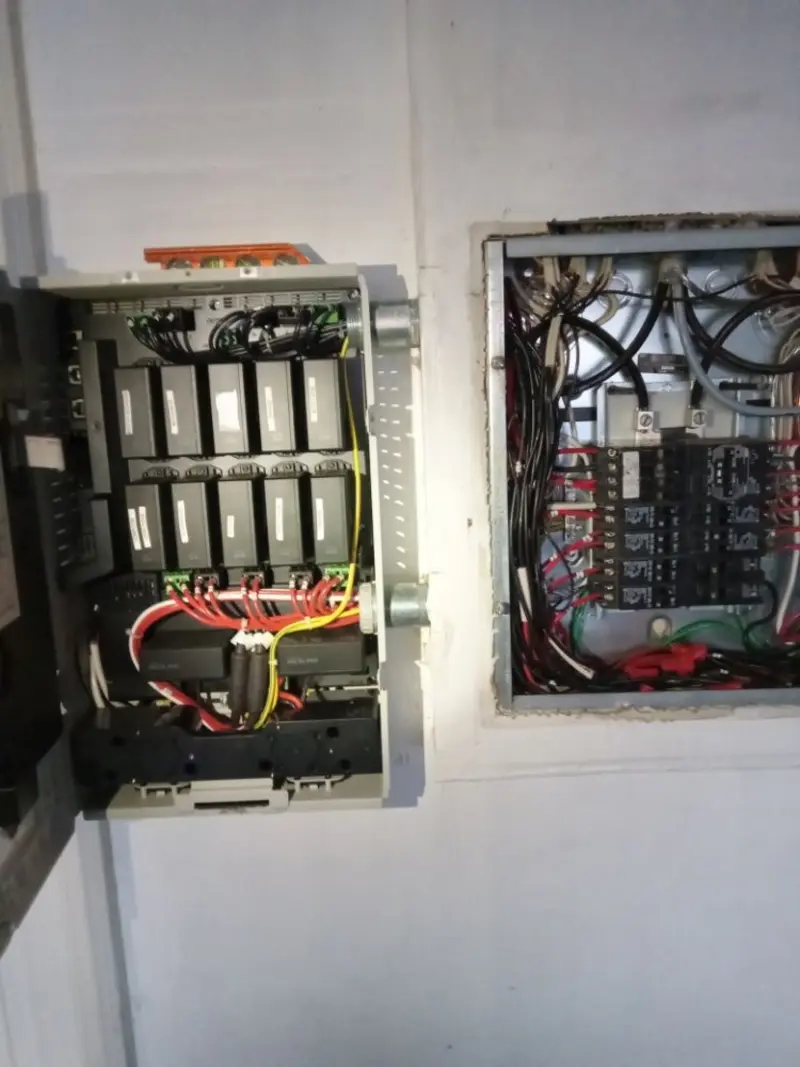 Electrical panel upgrade completed for Security Camera Wiring in Tulare